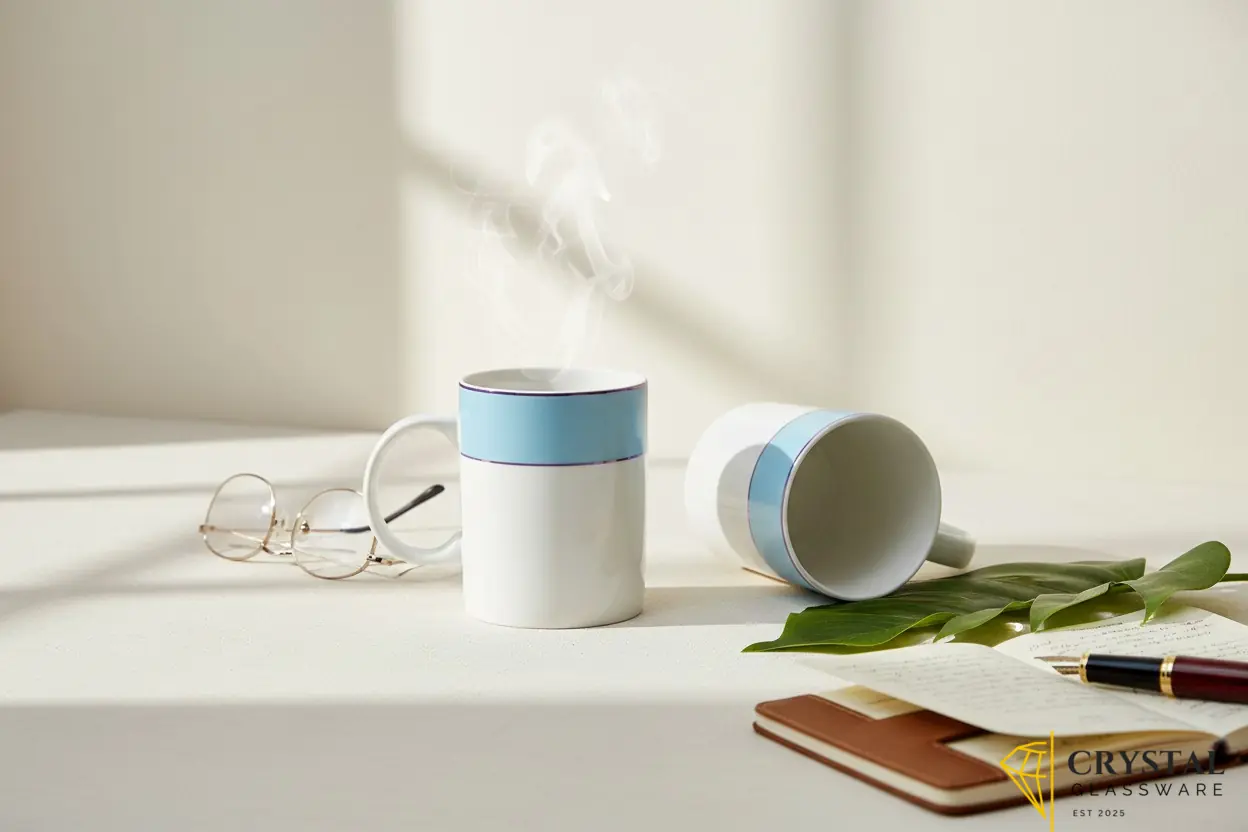 Fine bone china ceramic tea / coffee mug